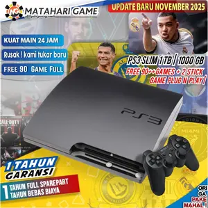 PlayStation3 SONY PS3 Slim 1TB Void Asli Cfw | Free 1 Tahun Garansi | Grade A PlayStation