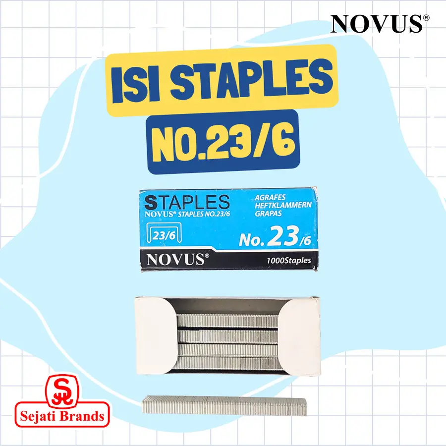 Novus isi stapler 23/6 - Staples 6 mm | Isi Staples