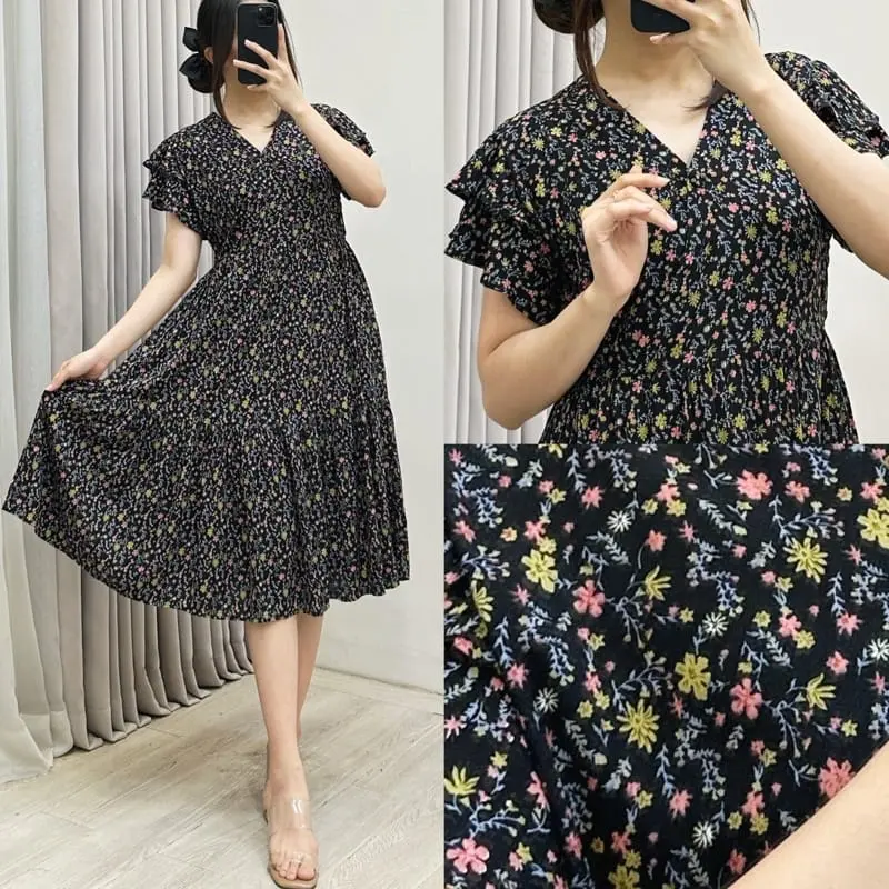 TERLIHAT CANTIK DASTER KIMONO / DASTER BUMIL MOTIF BAHAN PREMIUM TERLARIS/KEKINIAN DAN MODERN. MURAH Busui Ibu Kancing Wanita Dress daster  adem daster  hits Rayon Menyusui Panjang