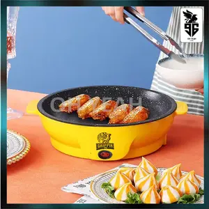 COOKER BBQ PANCI LISTRIK ANTI LENGKET WAJAN PENGGORENGAN LISTRIK - PANGGANGAN LISTRIK NAMPAN PEMANGGANG ELEKTRIK MULTIFUNGSI - PANGGANG KUE PANGGANG ALAT DAPUR MEMASAK IMPORT PREMIUM BERKUALITAS
