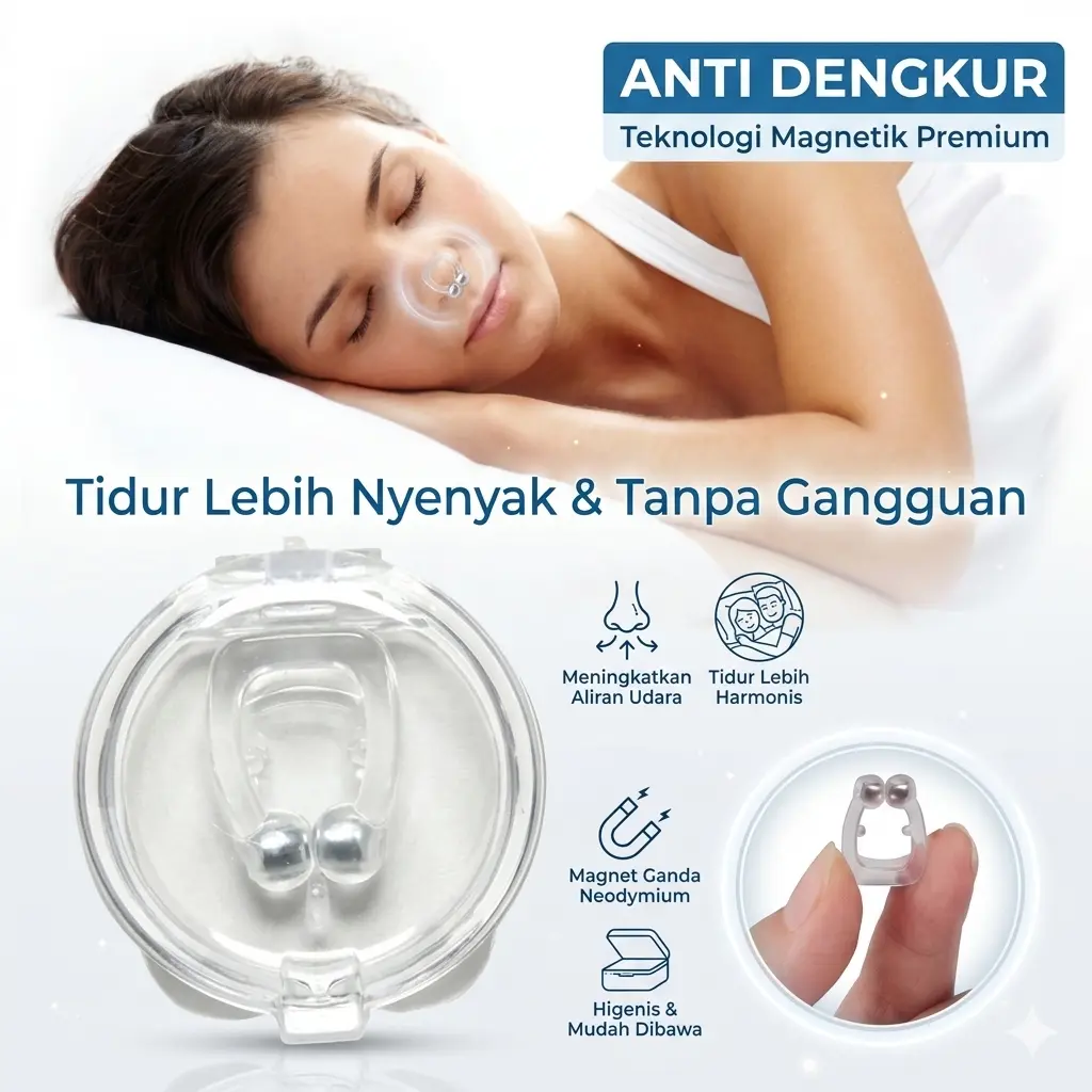 Alat Anti Dengkur Peredam Ngorok Dengkuran Saat Tidur Aman Tanpa Efek Samping