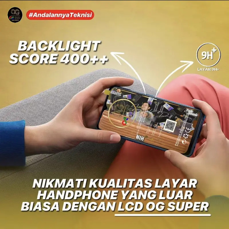 LCD ite1 S23 - S665L ORIGINAL OG SUPER GRATIS LEM DAN OBENG 6