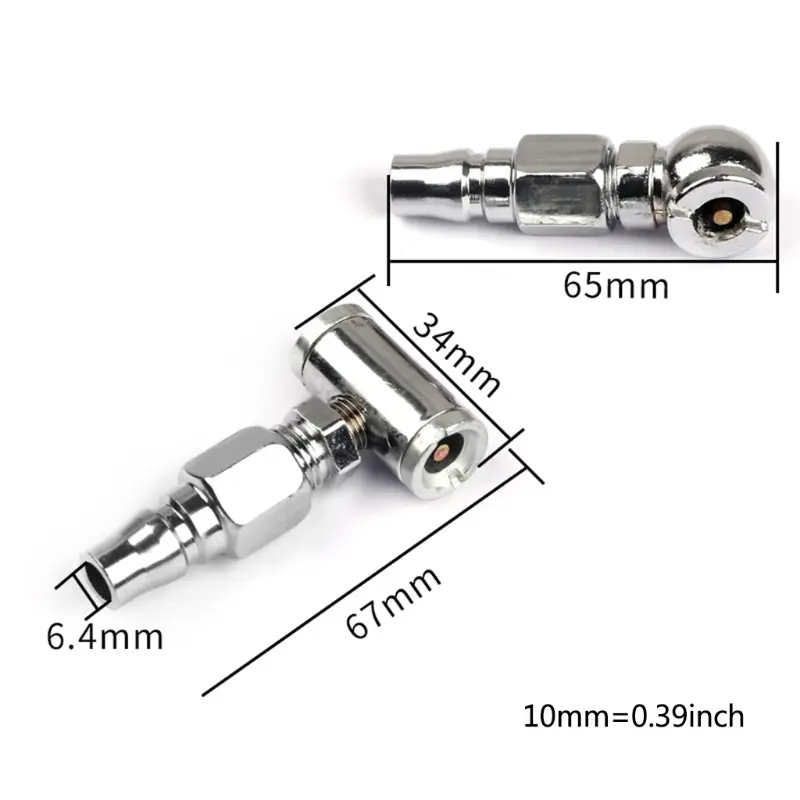 Air Chuck Panjang / Air Chuck Keong / Air Chuck Keong / Nozzle Pompa Angin Untuk Ban Mobil 2