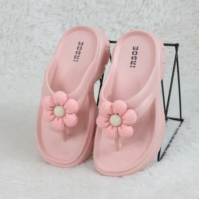Sendal Jepit 558m Jelly Wanita Model Bunga Lucu Bahan Karet EVA Sandal Viral Cantik Kekinian Dewasa Anti Slip Anti Licin Perempuan 1
