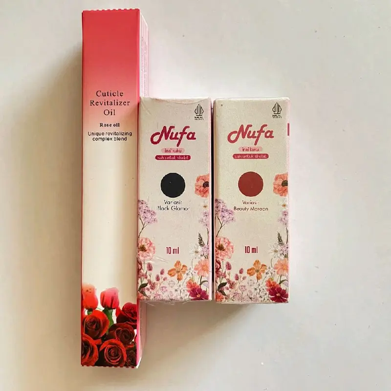 NUFA INAI KUKU kutek halal sah shalat- nufa henna muslimah Serum Vitamin Nail Art Polish 0