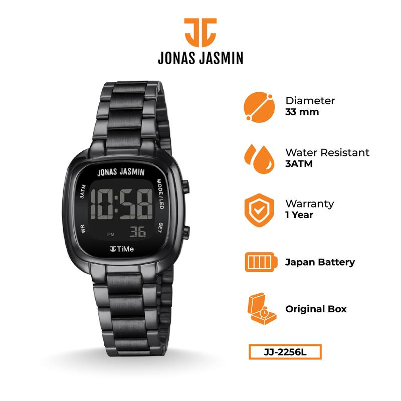 Product Introduction of Jonas Jasmin - Jam Tangan Wanita Digital JJ-2256L Watch Include Box Fullset 1