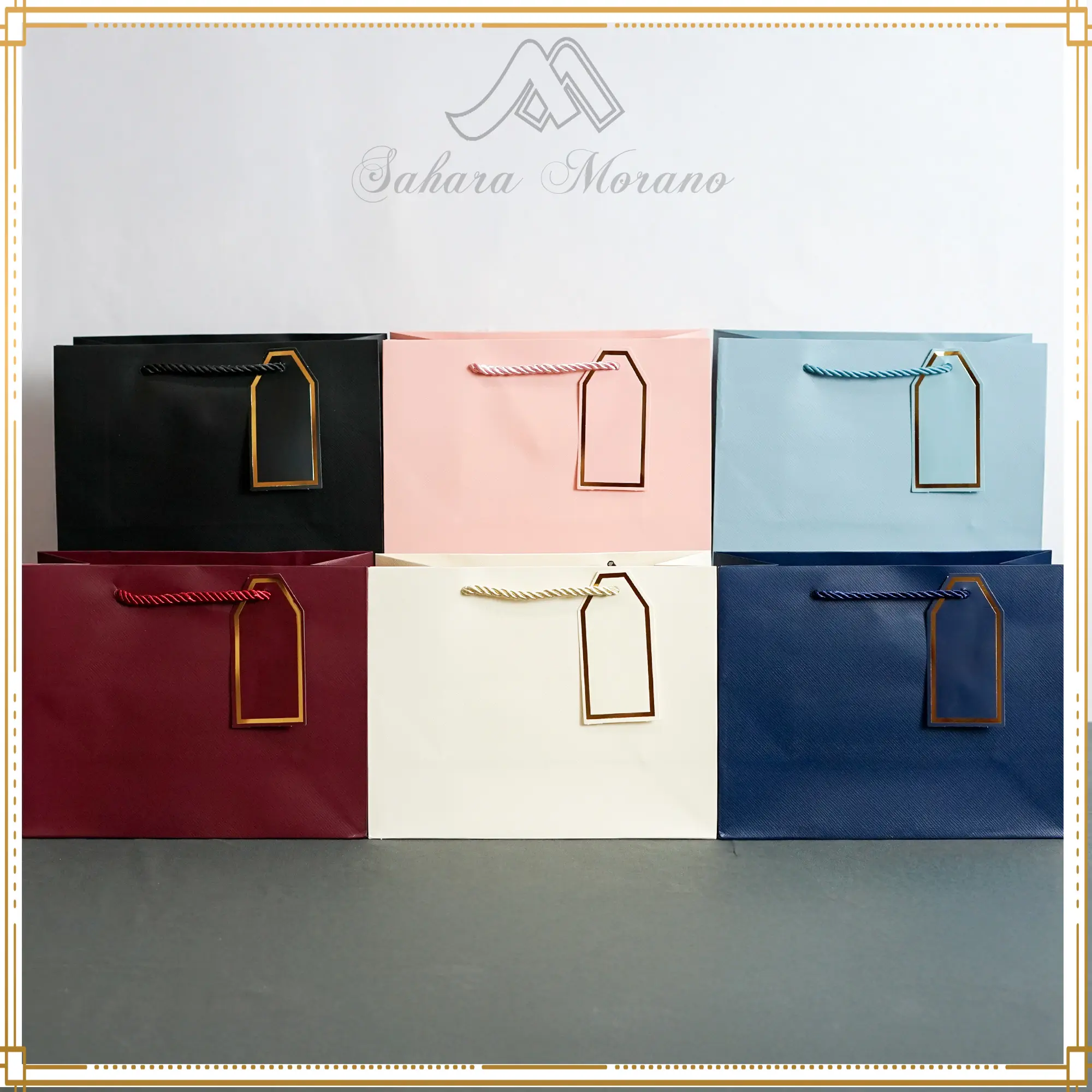 [PREMIUM] Premium Paper Bag Emboss Horizontal Polos Tas Hadiah Souvenir Tas Hampers Goodie Bag