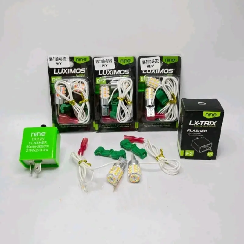 NEW PRODAK NINE T10 DF2 2 MODE 48 LED DAN DF3 42 LED PAKET SEIN DAN SENJA +FLASHER MOTOR BEBEK MATIK DAN MOTOR LAINNYA 2