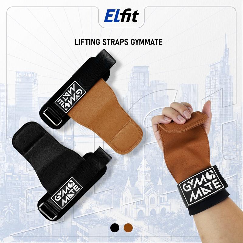  Găng Tay Tập Gym GYMMATE Dây kéo lưng Lifting Strap Hỗ Trợ Tập Gym Deadlift Lên Xà Chống Trơn Trượt 