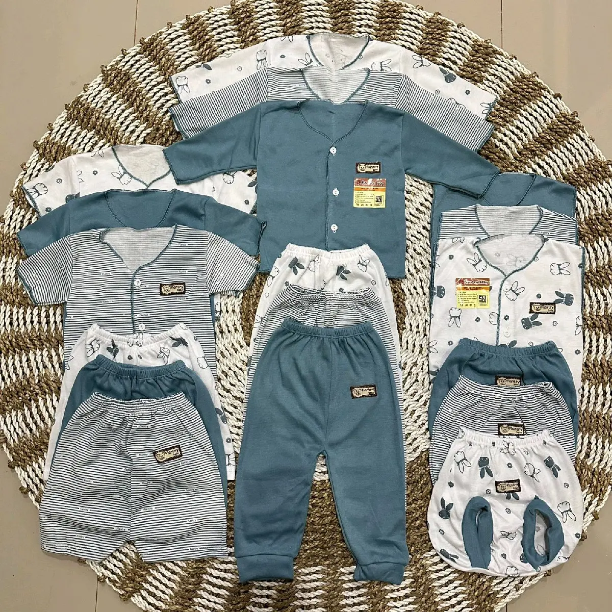 18pcs 9stel bayi celana baru lahir 0-3bulan SNI