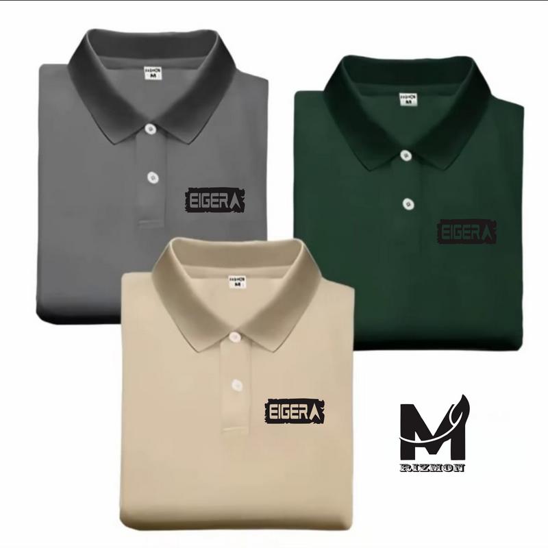 Beli 1 Dapat 3 Pcs ( PROMO COD ) Kaos Keren Polo I ger I Sp I III Black Pria Distro -Shirt Distro I Polo Dewasa Premium 0