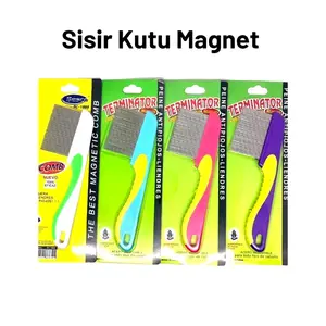 Sisir kutu magnet serit besi gagang 12 pcs