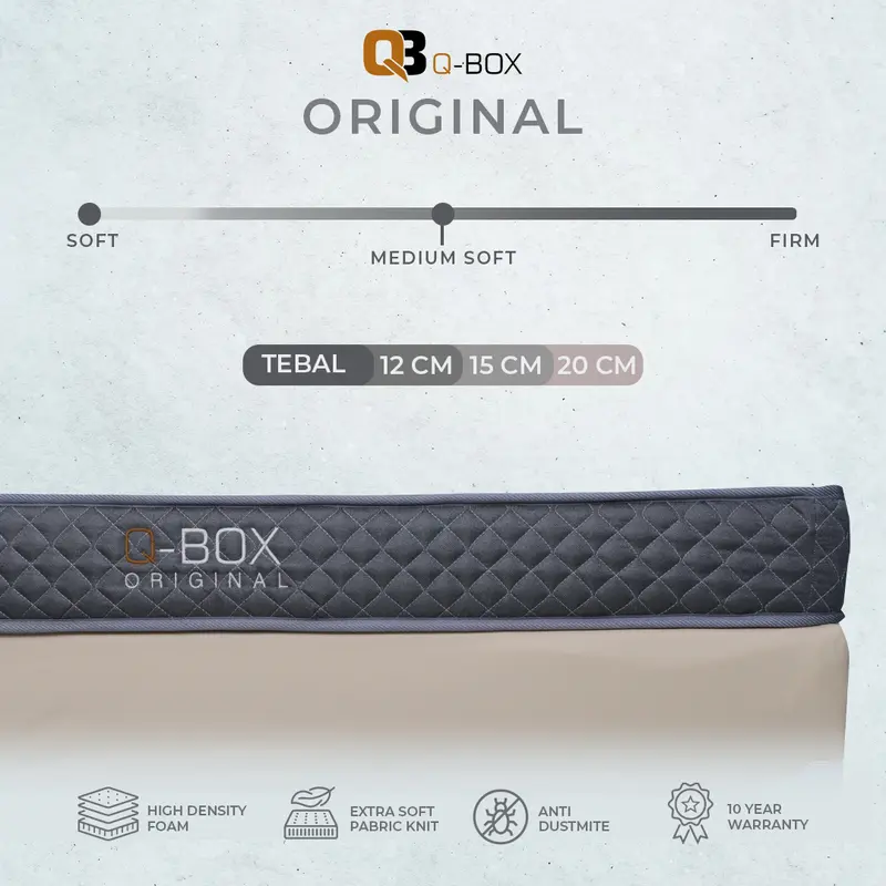 KASUR BUSA QBOX ORIGINAL MATTRESS kasur single 2