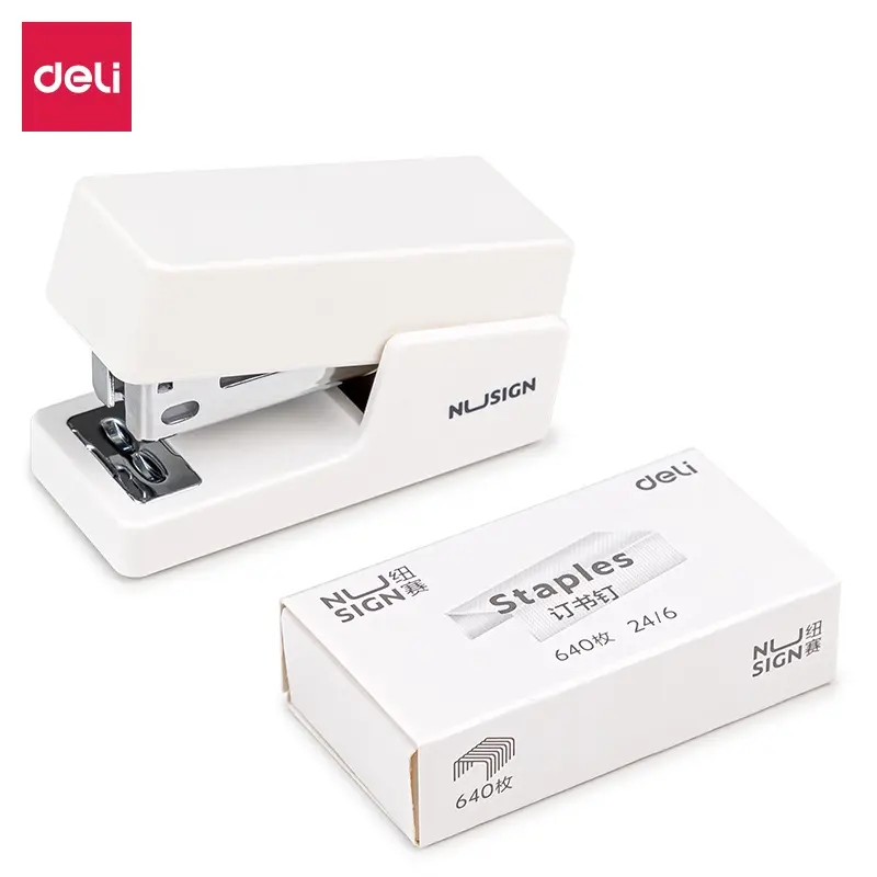 Nusign Stapler / Stapler Mini Kapasitas Kertas 12 lembar 4 Warna Free Refill NS083-X 1