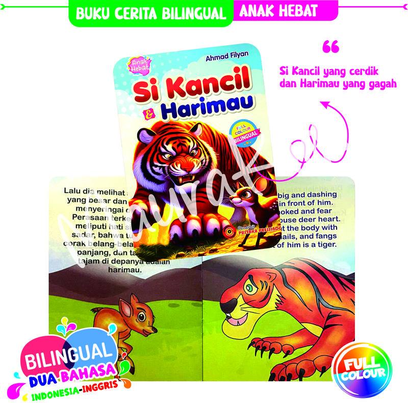 TAH FABEL CERITA BILINGUAL FC - ( 6 JUDUL RANDOM ) Bercerita Fabel Books 5