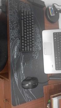 Product Review of MOUSEPAD DESKMAT TSUNAMI BLACK THEME XXL 700 X 300 & 800 X 300 MM from h**2 0