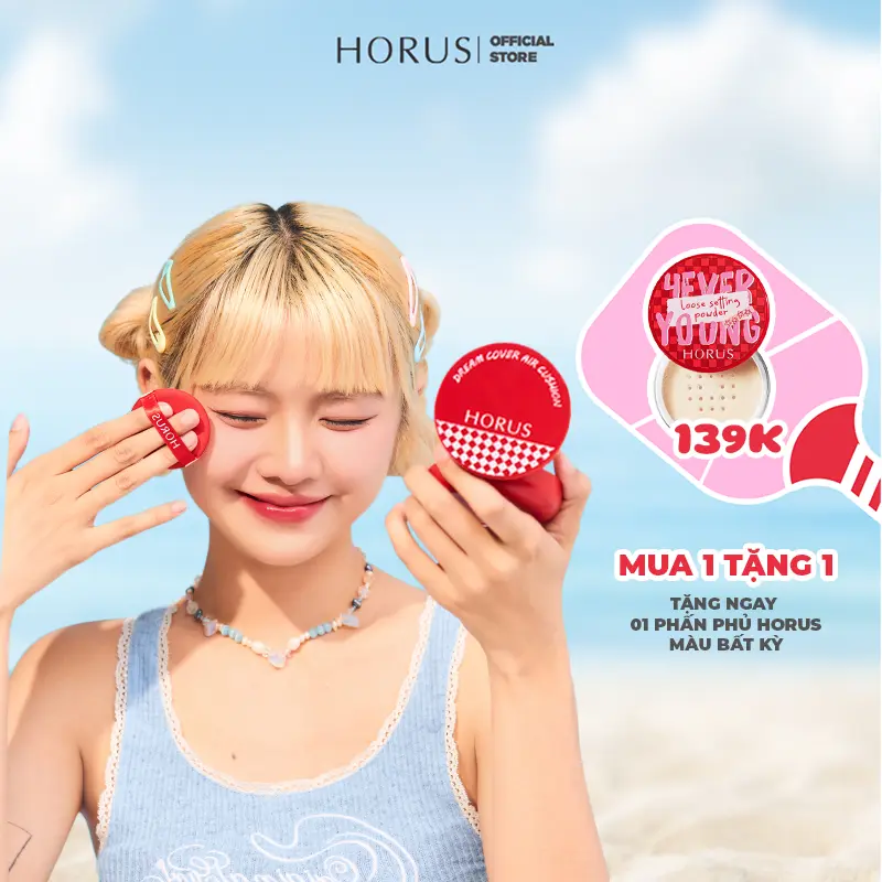 (Quà tặng 1 phấn phủ)Phấn nước Horus Dream Cover Air Cushion 12.5g
