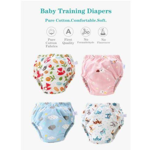 6 Layers Kids Potty Training Pants Baby Underwear Washable Toilet Cloth Diaper Learning Pant Cotton Waterproof Seluar Kencing Bayi Anak Murah 5