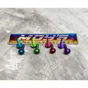 Baut filter titanium M5x20mm harga 1 biji