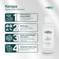 Gambar Vamp Shoe Cleaner 100ml + Premium Brush & Standard Brush | Pembersih Sepatu Sikat Cairan Sabun Cuci - Shoe Cleaner 100ml +Premium Brush & Standard Brush dari Vamp Shoe Care Kab. Tangerang 3 Tokopedia