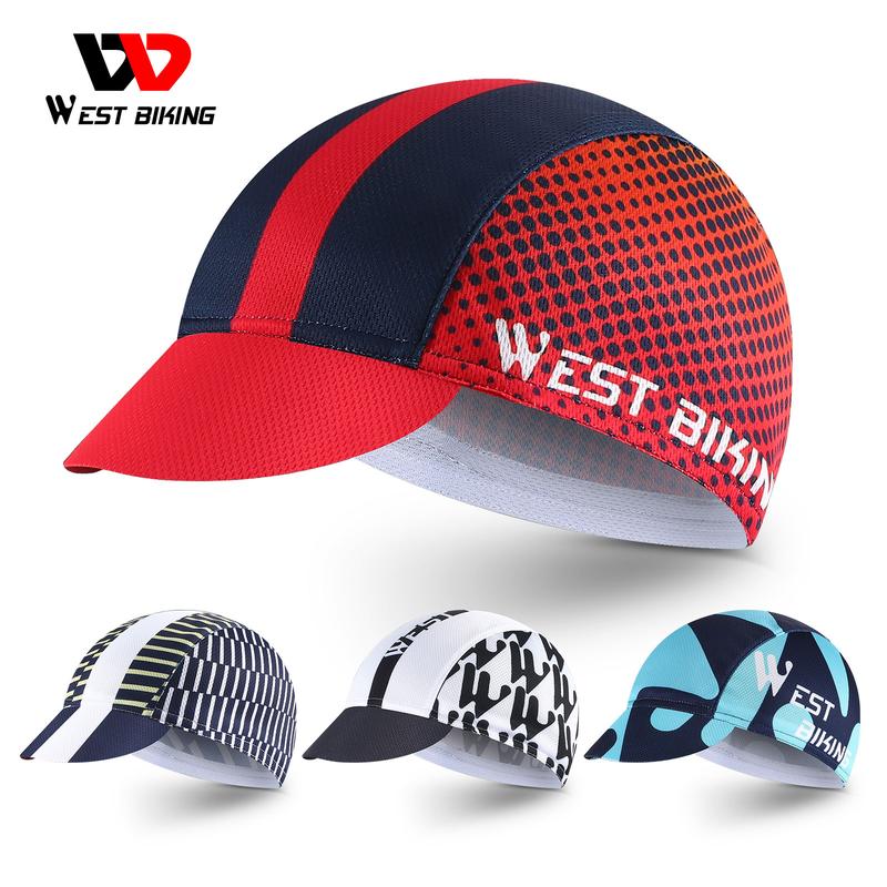 WEST BIKING-Mũ Thể Thao Đạp Xe, Băng Đô Xe Đạp, Mũ Bảo Hiểm Lót Thoáng Khí, Mũ Cưỡi Ngựa Ngoài Trời Cho Nam, Khăn Rằn Kích Thước Tự Do, Thiết Bị Đạp Xe