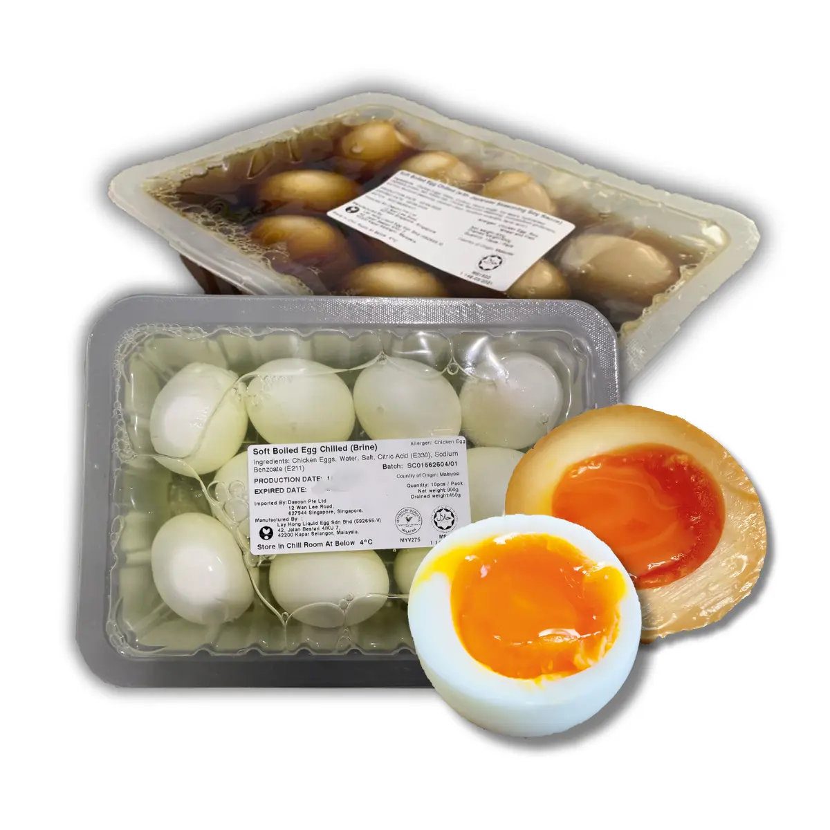Dasoon Soft Boiled Eggs 10pcs – Ready-to-Eat, Perfectly Cooked for Breakfast & Bento Jammy Yolks, Tender Whites, Just Heat & Enjoy