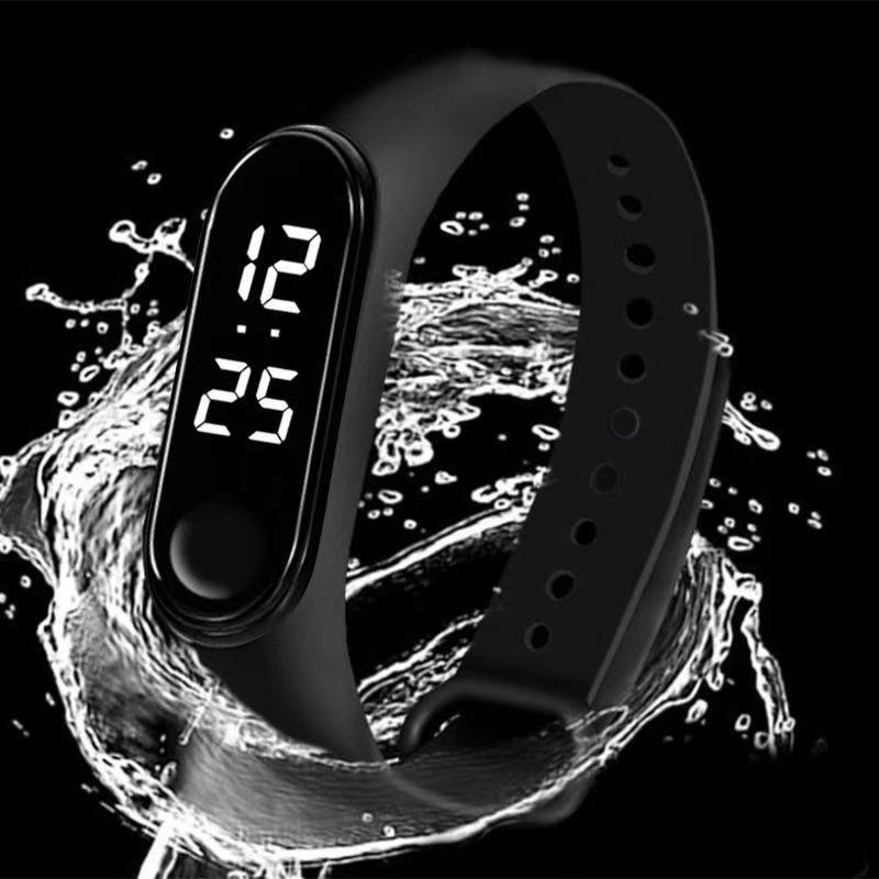 Đồng Hồ Đồng Hồ Đeo Tay Điện Tử, Màn Hình Cảm Ứng Thông Minh, Chống Thấm Nước, Đèn LED, Thời Trang, Thể Thao, Dành Cho Nữ, Đồng Hồ Dây Đeo Tay 8