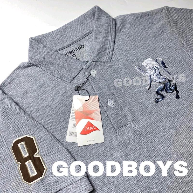 Kaos Polo Shirt Pria Kaos Kerah GIORDANO 3D LION Premium Bottol 9