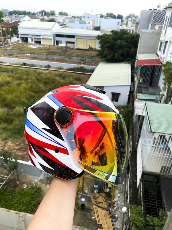    Tặng túi và tem KYT  Nón bảo hiểm 3 4 Royal XH01 M787 1 kính Dargon boy chính hãng Helmet 