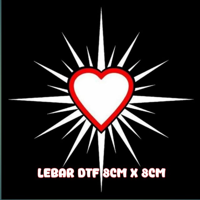 SABLON SETRIKA STIKER DTF | 8 cm 7 pcs