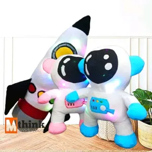 Boneka Edukasi Astronot dan Guling Apollo/Roket UKURAN M Terbaru dengan Lampu LED Tinggi 32cm - Termurah - Dolls, Toys