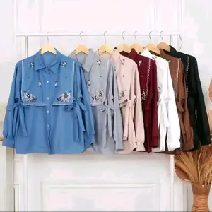 gratis ONGKIR ATASAN/BLOUSE VEST BORDIR WANITA Cantik 2025 Batik