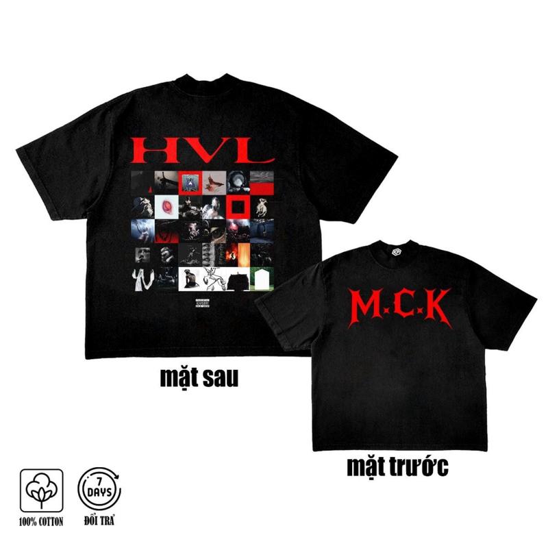 Áo Thun MCK album HVL Chất Cotton Dày Dặn Thoáng Mát In Hình Đẹp Sắc Nét