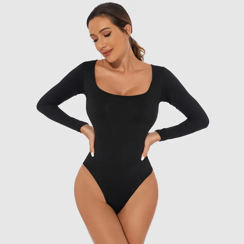 Bodysuit 03 Lengan Panjang Bodycon Pengait Bawah 2