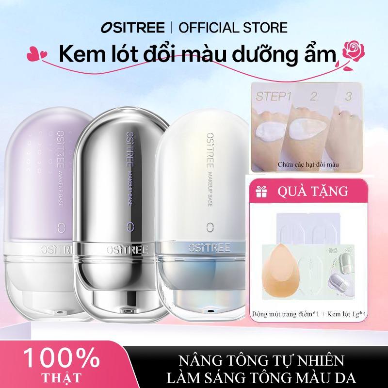 Trangtrankoc OSITREE Kem lót 25g đổi màu 1.0 2.0 3.0 nâng tông tự nhiên đều màu da dưỡng ẩm che khuyết điểm nhẹ như không khí giúp da mịn màng và sáng khỏe 25g Thanh toán khi nhận hàng