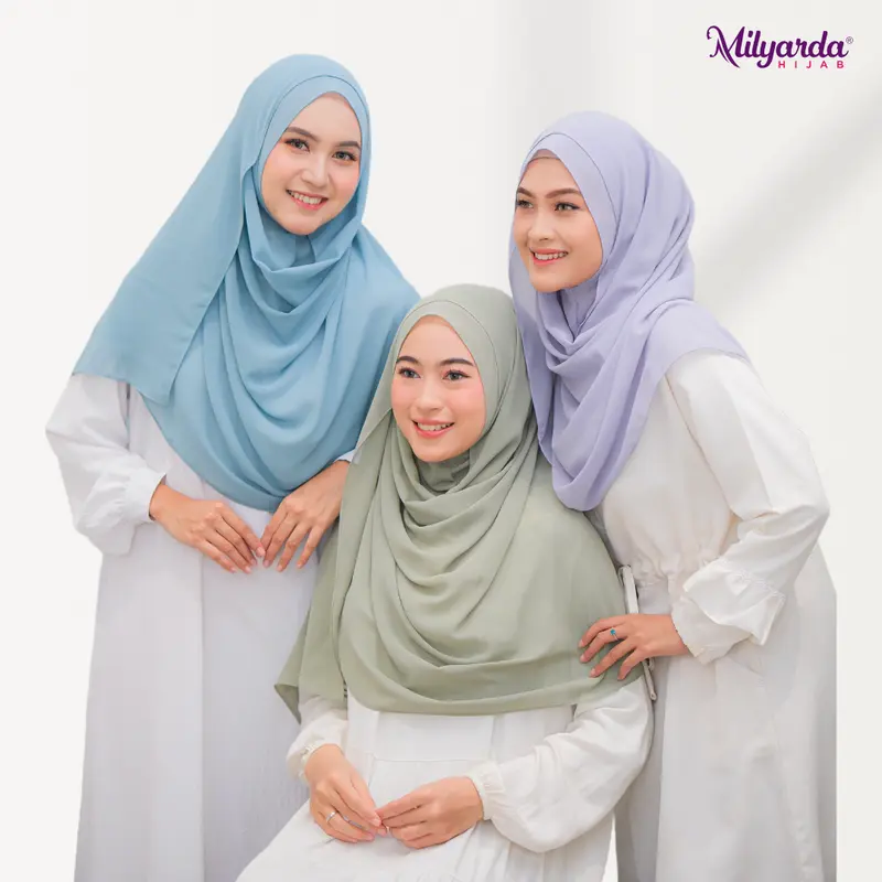 Milyarda Hijab Instan Taqiya Simple Daily Kerudung Panjang Muslim Hijab Langsung Slup 0