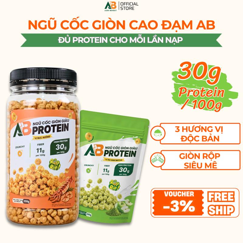 Ngũ Cốc Giòn Cao Đạm AB Nutrition | Giàu Protein Dành Cho Người Ăn Healthy,…