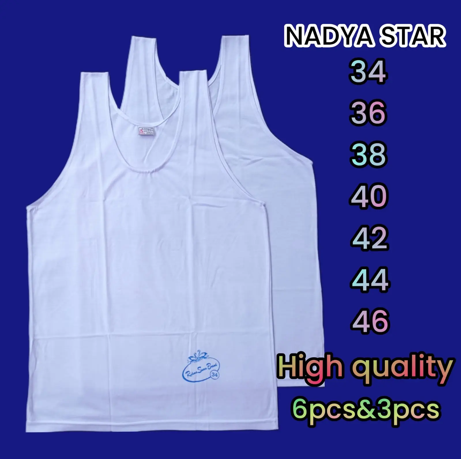 6Pcs Kaos Dalam Pria Dewasa Remaja/Kaos Kutang Pria Dewasa Remaja Katun Swan