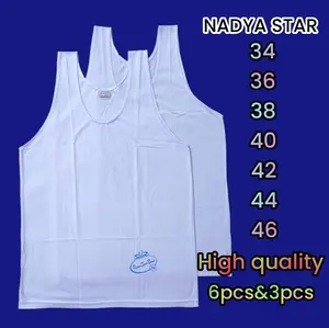 6Pcs Kaos Dalam Pria Dewasa Remaja/Kaos Kutang Pria Dewasa Remaja Katun Swan