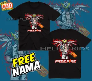 Kaos Baju Anak FF Karakter Free Fire Versi SG OPM One Puch Man FREE NAMA