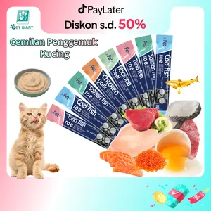 65PCS/30PCS/50PCS Snack Kucing Kitten Adult Besar Pengemukan Pelengkapa 16gr Cat Strips Cemilan Hewan Peliharaan Creamy Food