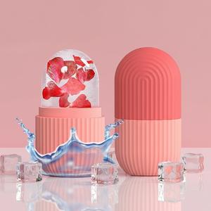 Mascarilla de hielo facial de silicona, herramienta de cuidado de la piel refrescante para el cuerpo y la cara, ideal para la relajación y el tratamiento de belleza