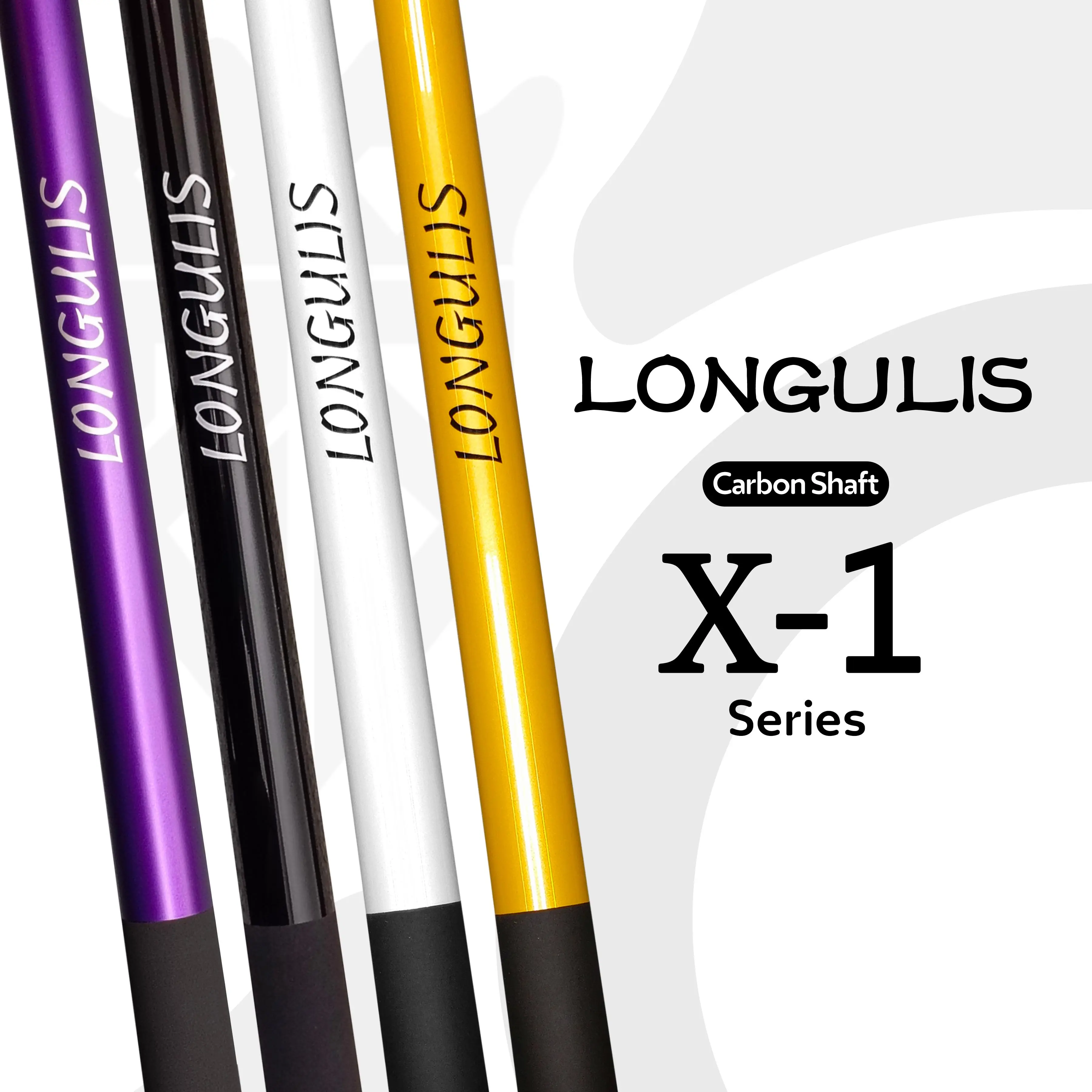 Longulis X1 Carbon Fiber Play Cue Stick Low Deflection 12.5mm - Carbon Fiber Billiard Cue - Gold