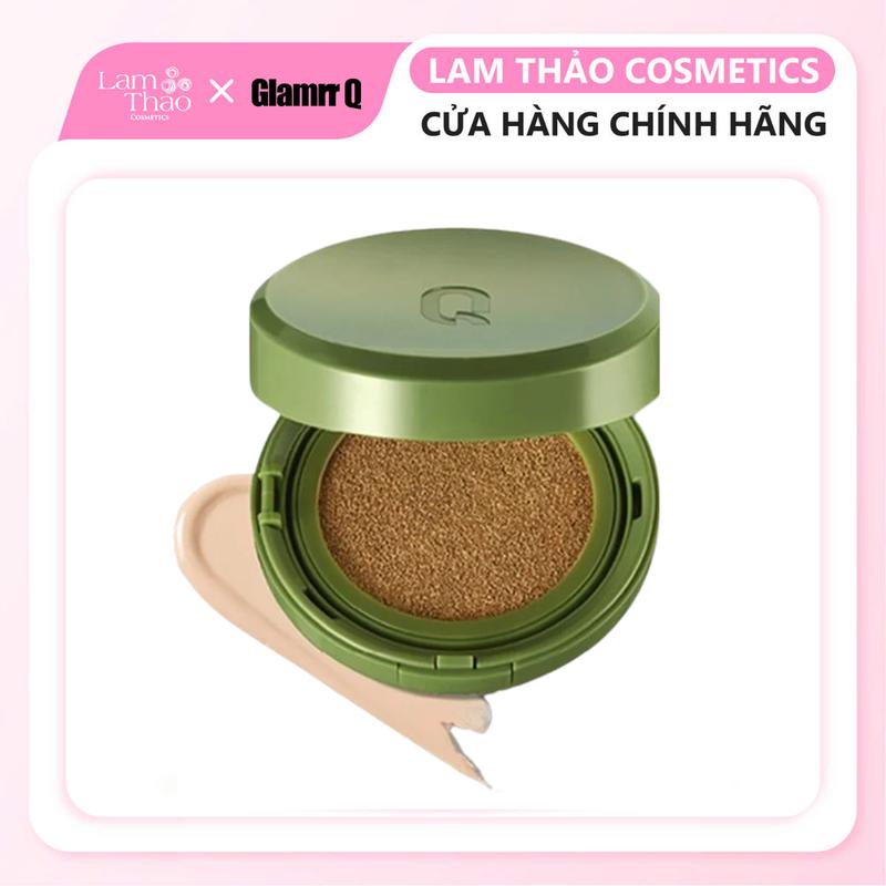  Phấn Nước Che Phủ Thuần Chay Da Nhạy Cảm Glamrr Q Vegan Super Cover Cushion SPF50+ PA+++ 