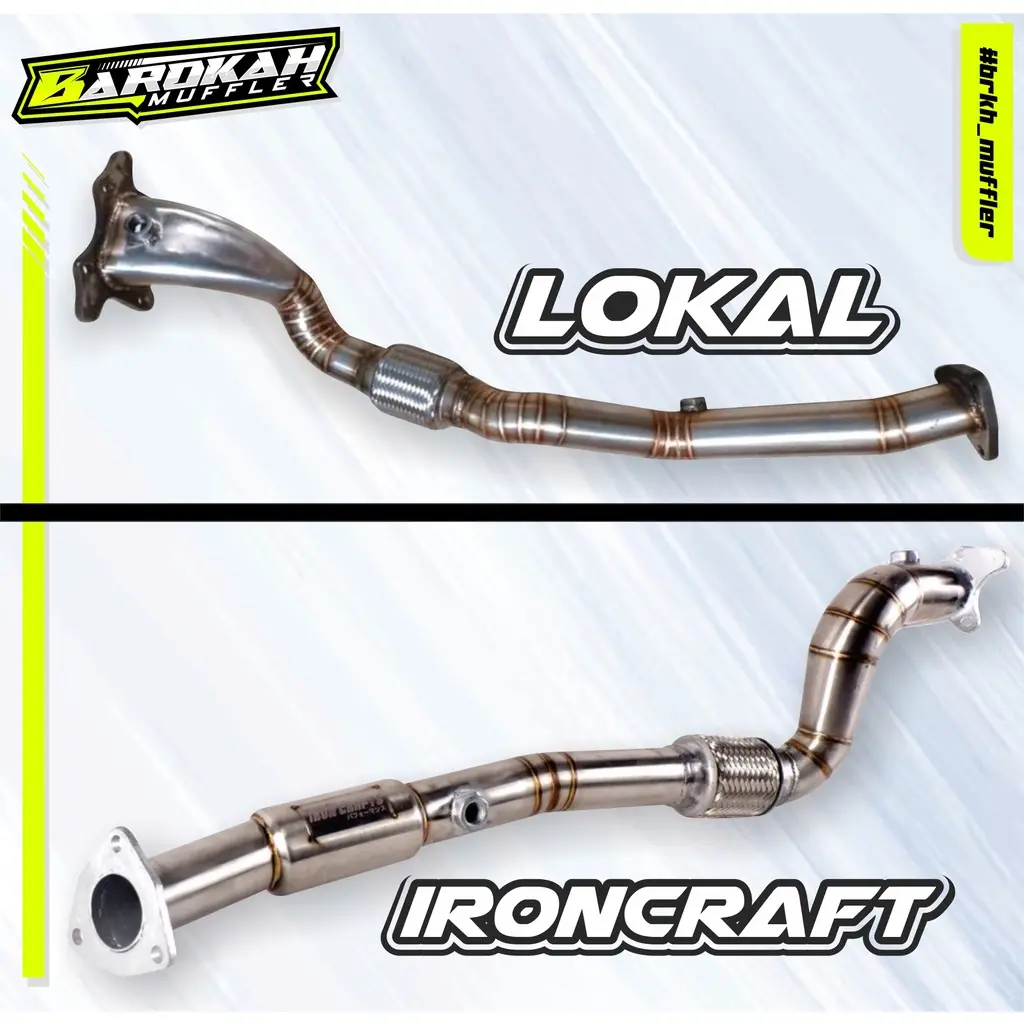 Downpipe Frontpipe mobil Honda BRIO LAMA / BRIO NEW / JAZZ GE8 / FREED - HIGH QUALITY