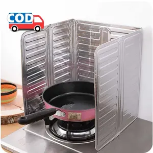 Pelindung Kompor Aluminium Foil Anti Cipratan Minyak Goreng Praktis Menjaga Kebersihan Dapur Saat Memasak