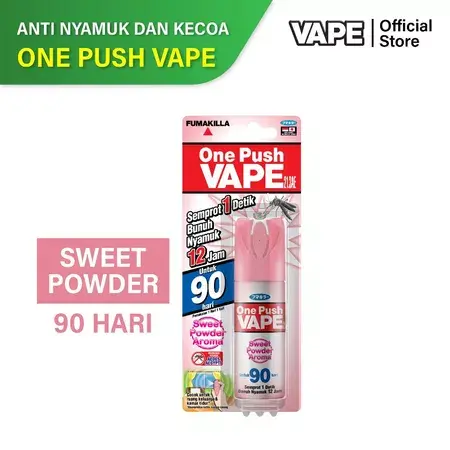 Fumakilla One Push Vape Obat nyamuk 1x semprot 90 Hari / 60 Hari / 30 Hari / 15 hari