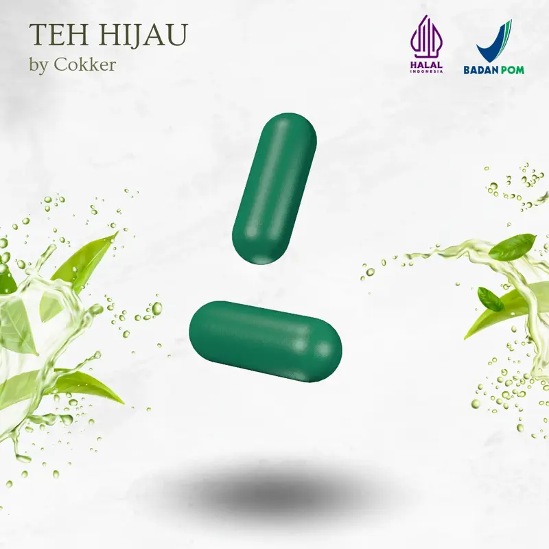 TEH HIJAU BY COKKER ZLIM ISI 30 2
