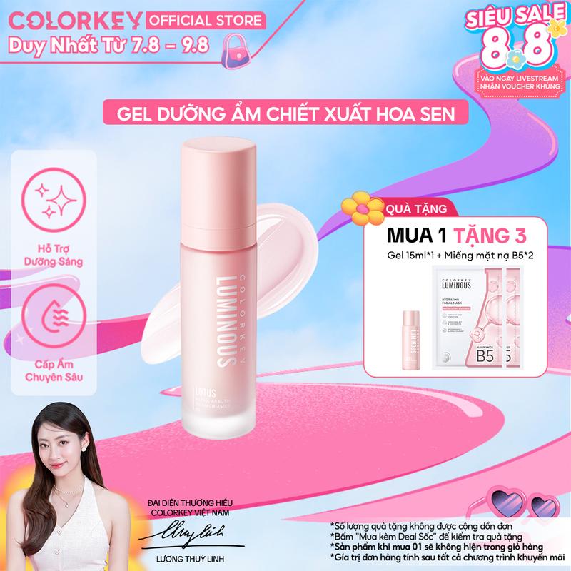 Gel Dưỡng Ẩm COLORKEY LUMINOUS Giúp Hỗ Trợ Dưỡng Ẩm Từ Bên Trong 50ml