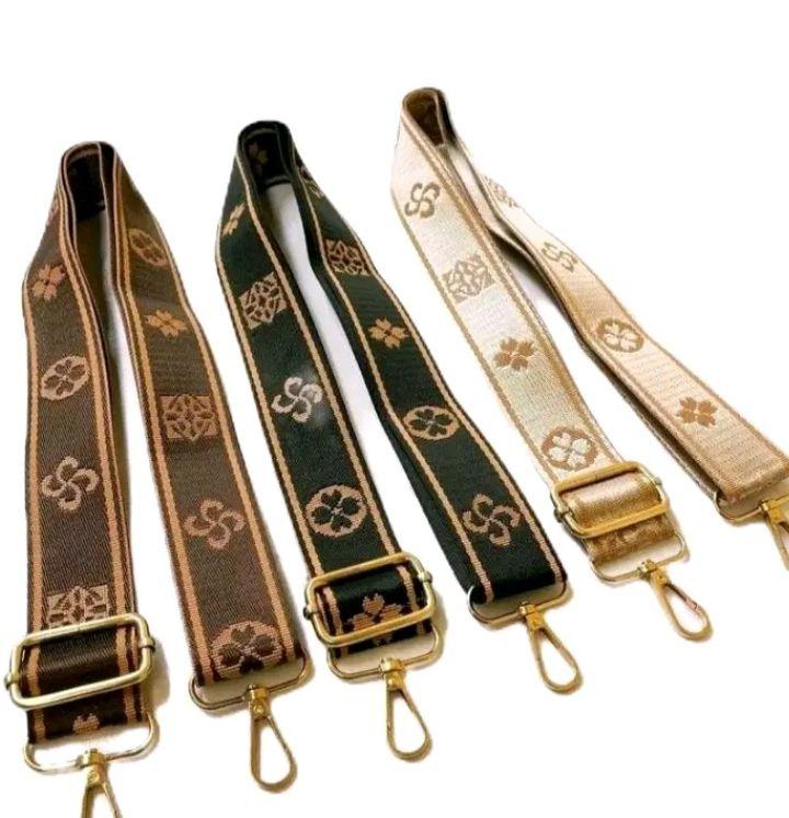 Tali Tas Wanita Poliester Tebal Import Model Terbaru Pengganti Tali Rusak Panjang 120 cm Lebar 4 cm AAC  GOLD